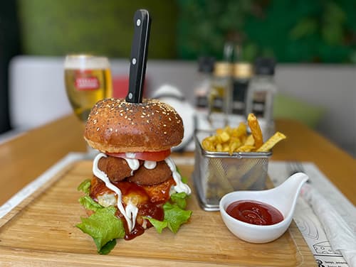 BBQ ONION RING BURGER
