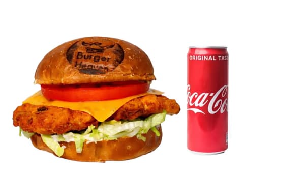 Crispy Chicken Burger + Coca Cola