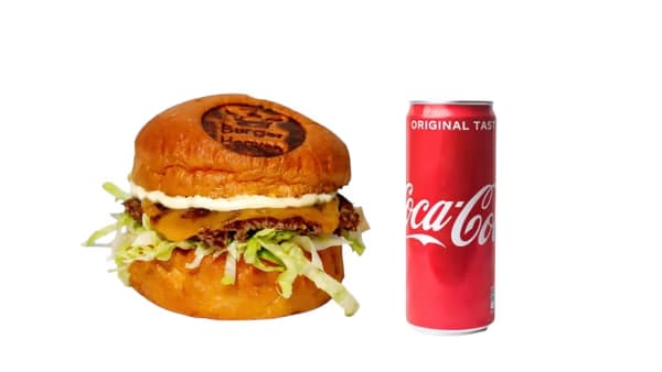 Smash burger + Coca cola